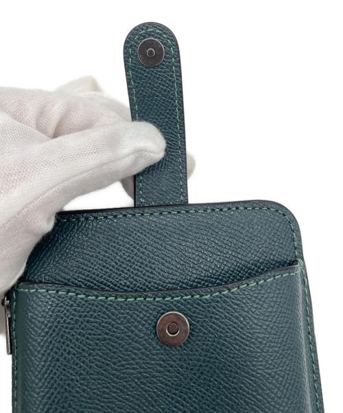 COACH（コーチ）COACH (コーチ) ノース／サウス フォーン クロスボディ　スマホショルダーバッグ グリーンの古着・服飾アイテム