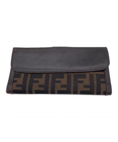 中古・古着通販】FENDI (フェンディ) 長財布 ブラウン｜ブランド・古着