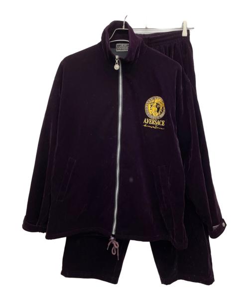 A.VERSACE（アルフレッドヴェルサーチ）A.VERSACE (アルフレッドヴェルサーチ) ベロアセットアップ ワインレッド サイズ:Mの古着・服飾アイテム