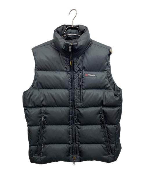 RLX RALPH LAUREN（アールエルエックスラルフローレン）RLX RALPH LAUREN (アールエルエックスラルフローレン) ダウンベスト ブラック サイズ:サイズ表記無しの古着・服飾アイテム