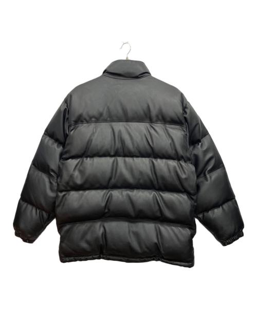 BEAMS（ビームス）BEAMS (ビームス) レザー ダウンジャケット ブラック サイズ:Lの古着・服飾アイテム