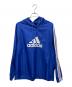 adidas（アディダス）の古着「プルオーバーパーカー」｜ブルー