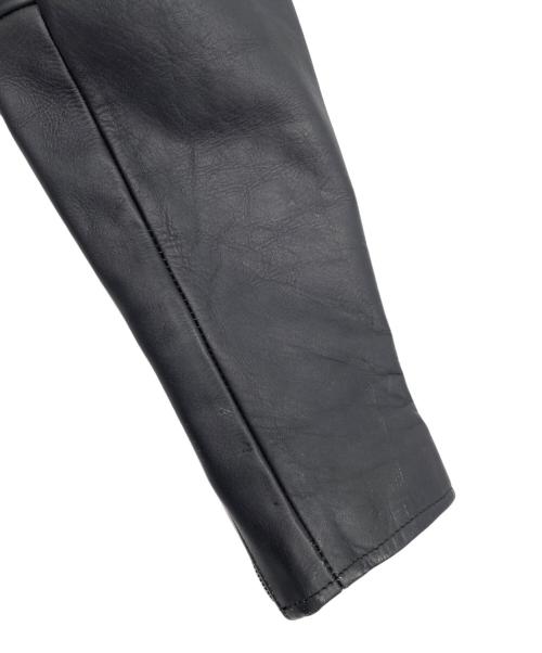 AC/DC（エーシー・ディーシー）AC/DC (エーシー・ディーシー) レザージャケット ブラック サイズ:34の古着・服飾アイテム