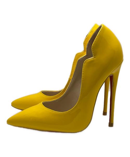Christian Louboutin（クリスチャン・ルブタン）Christian Louboutin (クリスチャン・ルブタン) ヒールパンプス イエロー サイズ:35の古着・服飾アイテム