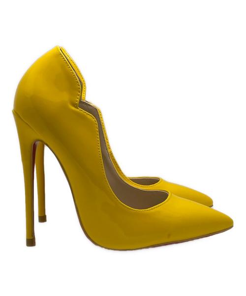 Christian Louboutin（クリスチャン・ルブタン）Christian Louboutin (クリスチャン・ルブタン) ヒールパンプス イエロー サイズ:35の古着・服飾アイテム