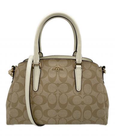 中古・古着通販】COACH (コーチ) 2WAYショルダーバッグ ベージュ 