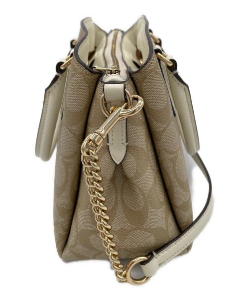 COACH（コーチ）COACH (コーチ) 2WAYショルダーバッグ ベージュの古着・服飾アイテム