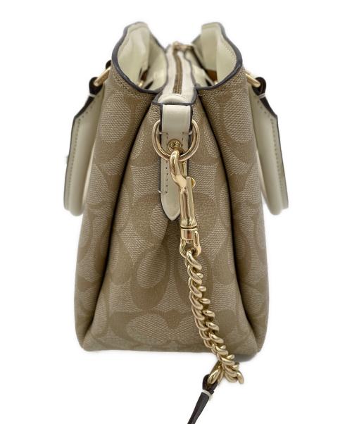 COACH（コーチ）COACH (コーチ) 2WAYショルダーバッグ ベージュの古着・服飾アイテム