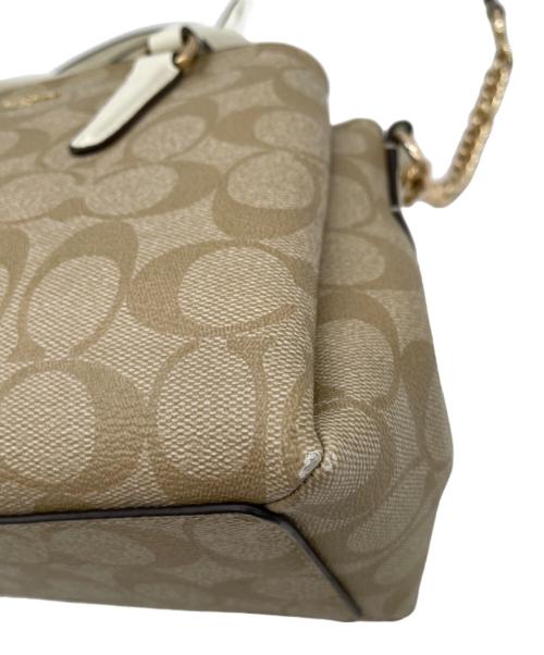 COACH（コーチ）COACH (コーチ) 2WAYショルダーバッグ ベージュの古着・服飾アイテム