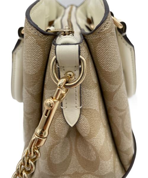 COACH（コーチ）COACH (コーチ) 2WAYショルダーバッグ ベージュの古着・服飾アイテム