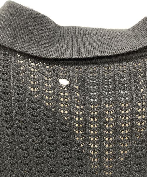 DELUXE（デラックス）Deluxe (デラックス) 半袖ニット ブラック サイズ:Lの古着・服飾アイテム