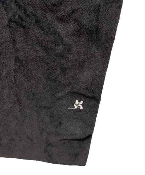 Knuth Marf（クヌースマーフ）knuth marf (クヌースマーフ) K motif velveteen pants(unisex)　パンツ ブラック サイズ:XSの古着・服飾アイテム