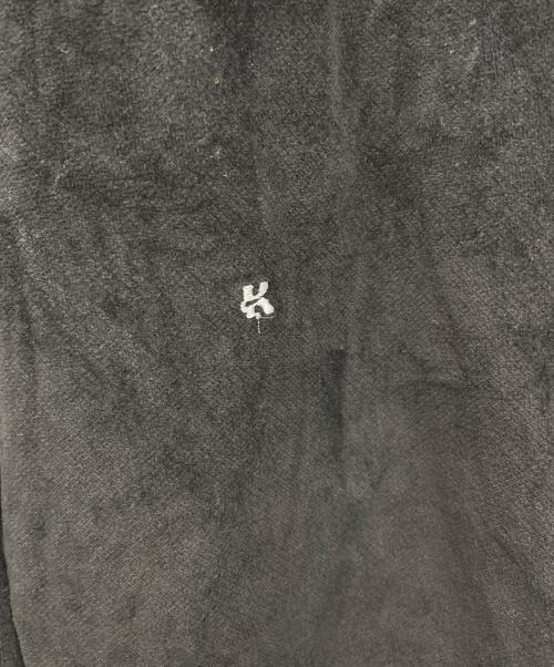 Knuth Marf（クヌースマーフ）knuth marf (クヌースマーフ) K motif velveteen pants(unisex)　パンツ ブラック サイズ:XSの古着・服飾アイテム