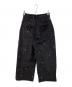 knuth marf (クヌースマーフ) K motif velveteen pants(unisex)　パンツ ブラック サイズ:XS：7000円