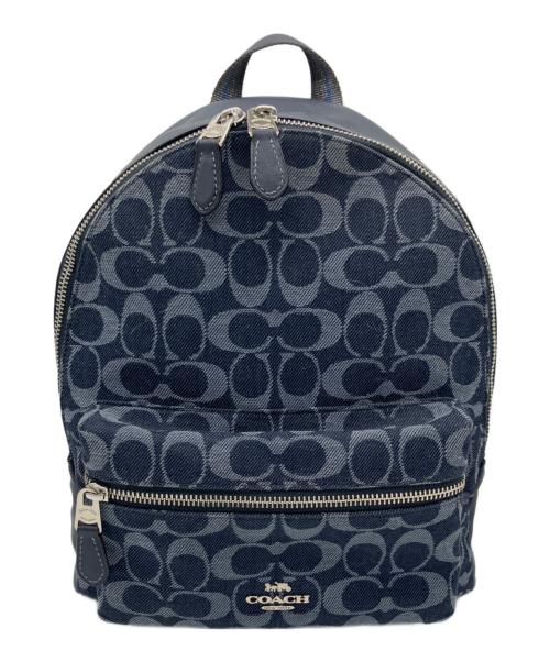COACH（コーチ）COACH (コーチ) リュック ブルーの古着・服飾アイテム