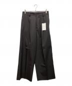 sssteinシュタイン）の古着「EXTRA WIDE TROUSERS　スラックス」｜ブラウン