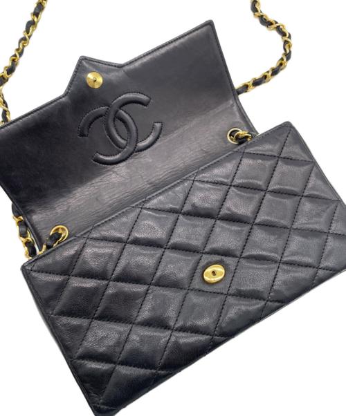 CHANEL（シャネル）CHANEL (シャネル) チェーンショルダーバッグ ブラックの古着・服飾アイテム