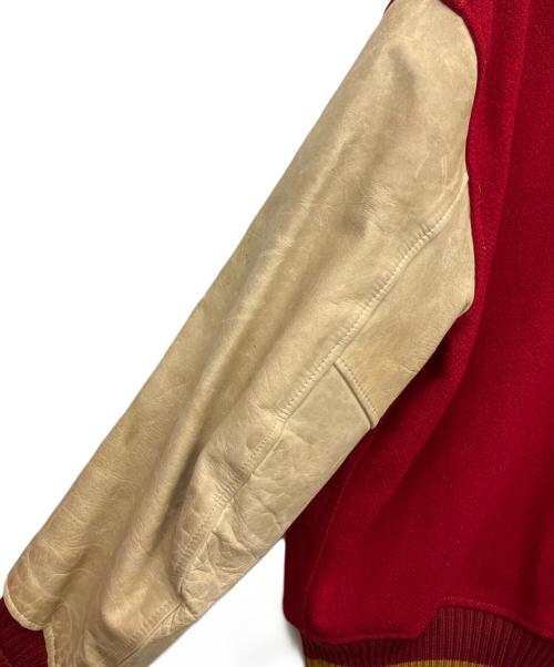 LETTERMAN'S（レターマンズ）LETTERMAN'S (レターマンズ) スタジャン レッド サイズ:44の古着・服飾アイテム