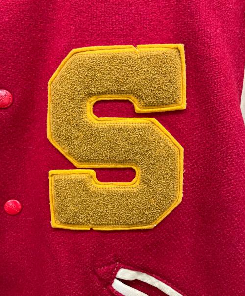 LETTERMAN'S（レターマンズ）LETTERMAN'S (レターマンズ) スタジャン レッド サイズ:44の古着・服飾アイテム