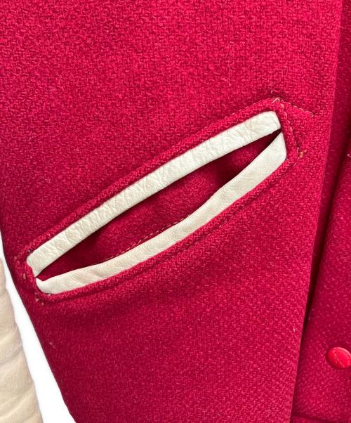 LETTERMAN'S（レターマンズ）LETTERMAN'S (レターマンズ) スタジャン レッド サイズ:44の古着・服飾アイテム