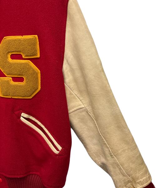 LETTERMAN'S（レターマンズ）LETTERMAN'S (レターマンズ) スタジャン レッド サイズ:44の古着・服飾アイテム