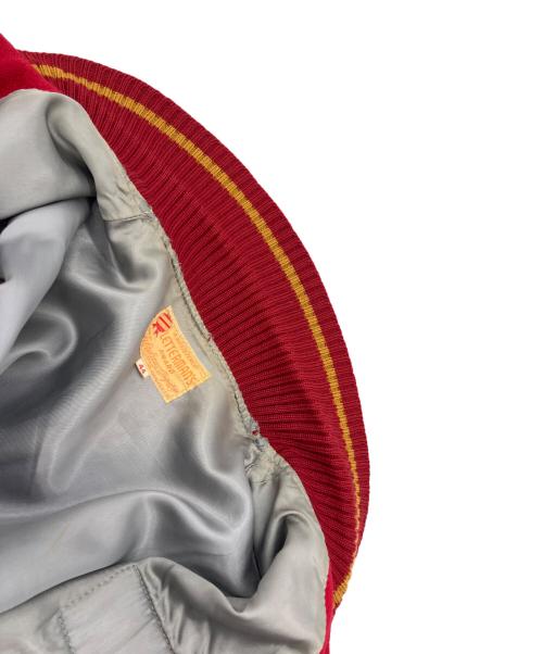 LETTERMAN'S（レターマンズ）LETTERMAN'S (レターマンズ) スタジャン レッド サイズ:44の古着・服飾アイテム
