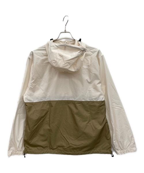 THE NORTH FACE（ザ ノース フェイス）THE NORTH FACE (ザ ノース フェイス) コンパクトアノラック　アノラックパーカー ベージュ×グリーン サイズ:Mの古着・服飾アイテム
