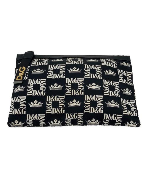 DOLCE & GABBANA（ドルチェ＆ガッバーナ）DOLCE & GABBANA (ドルチェ＆ガッバーナ) クラッチバッグ ブラックの古着・服飾アイテム