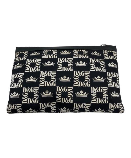 DOLCE & GABBANA（ドルチェ＆ガッバーナ）DOLCE & GABBANA (ドルチェ＆ガッバーナ) クラッチバッグ ブラックの古着・服飾アイテム