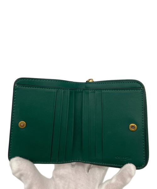 COACH（コーチ）COACH (コーチ) 2つ折り財布 グリーンの古着・服飾アイテム