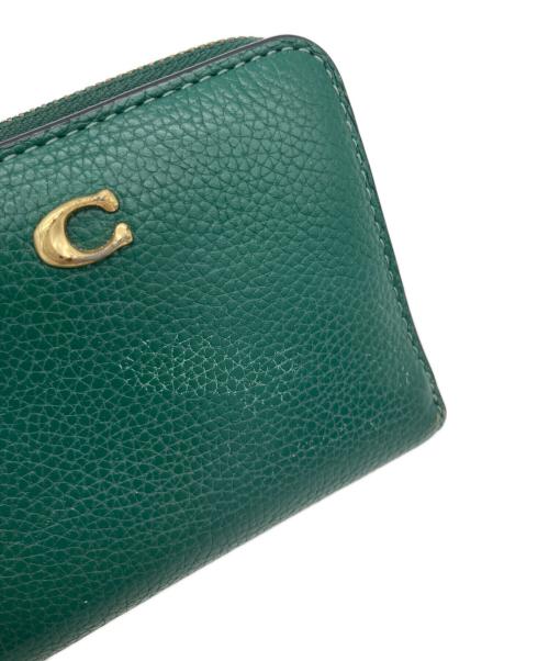 COACH（コーチ）COACH (コーチ) 2つ折り財布 グリーンの古着・服飾アイテム
