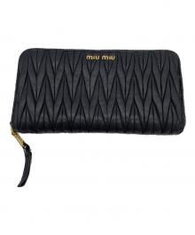 MIU MIU（ミュウミュウ）の古着「長財布」｜ブラック