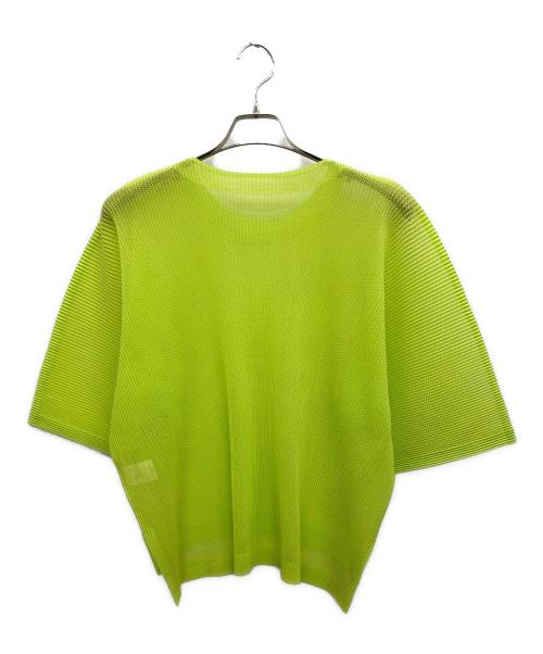 PLEATS PLEASE（プリーツプリーズ）PLEATS PLEASE (プリーツプリーズ) メッシュ ショートスリーブ 半袖ブラウス サイズ:サイズ表記無しの古着・服飾アイテム