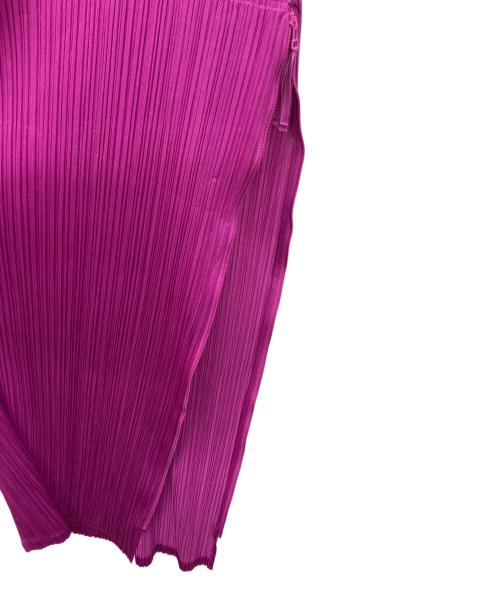 PLEATS PLEASE（プリーツプリーズ）PLEATS PLEASE (プリーツプリーズ) プリーツ加工 タートルネック 半袖ワンピース サイズ:サイズ表記無しの古着・服飾アイテム