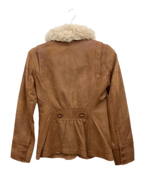 UGG（アグ）UGG (アグ) レザーコート ブラウン サイズ:XSの古着・服飾アイテム