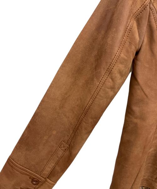 UGG（アグ）UGG (アグ) レザーコート ブラウン サイズ:XSの古着・服飾アイテム