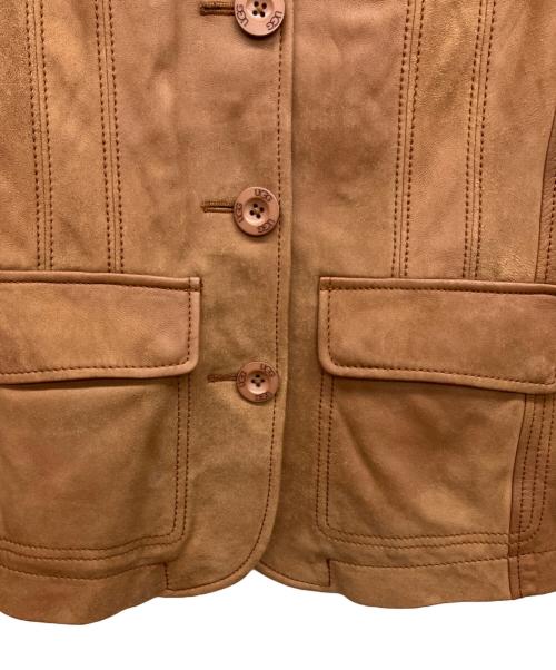 UGG（アグ）UGG (アグ) レザーコート ブラウン サイズ:XSの古着・服飾アイテム