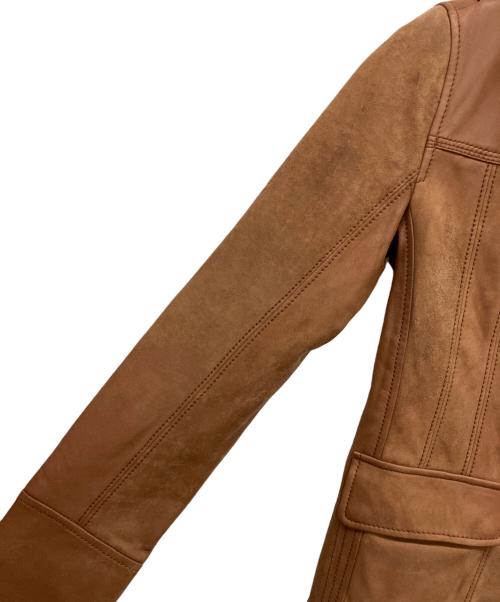 UGG（アグ）UGG (アグ) レザーコート ブラウン サイズ:XSの古着・服飾アイテム