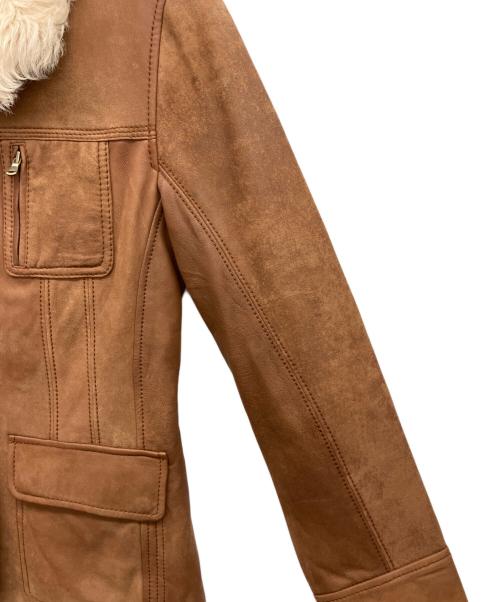 UGG（アグ）UGG (アグ) レザーコート ブラウン サイズ:XSの古着・服飾アイテム