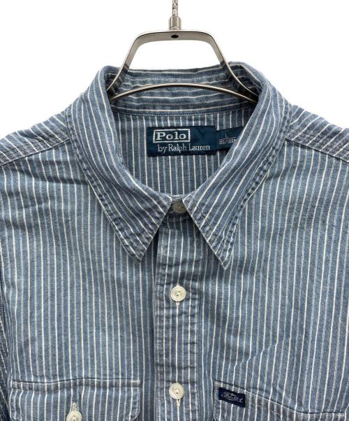 POLO RALPH LAUREN（ポロ・ラルフローレン）POLO RALPH LAUREN (ポロ・ラルフローレン) 長袖シャツ スカイブルー サイズ:Lの古着・服飾アイテム