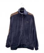 PUMA×JOURNAL STANDARD relumeプーマ×ジャーナルスタンダード レリューム）の古着「”T7” ベロア トラックジャケット」｜ネイビー