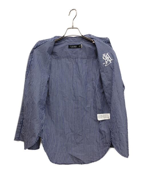 LAUREN RALPH LAUREN（ローレンラルフローレン）LAUREN RALPH LAUREN (ローレンラルフローレン) 長袖シャツ ブルー×ホワイト サイズ:XSの古着・服飾アイテム