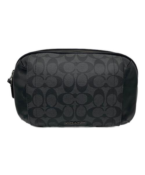 COACH（コーチ）COACH (コーチ) ショルダーバッグ ブラック×グレーの古着・服飾アイテム