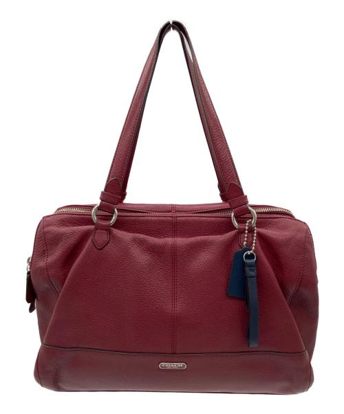 COACH（コーチ）COACH (コーチ) 2WAYバッグ レッドの古着・服飾アイテム