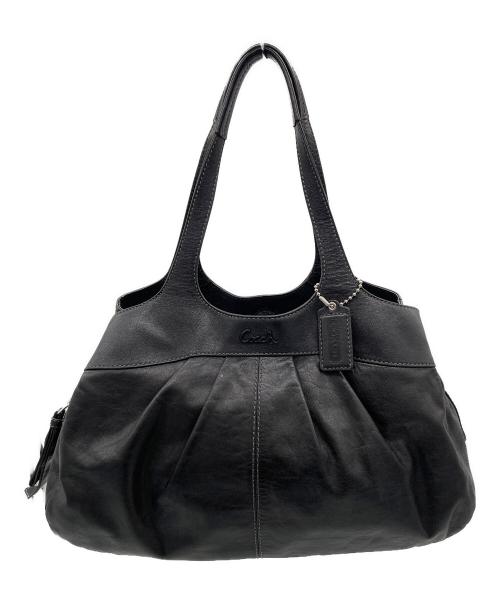 COACH（コーチ）COACH (コーチ) レザーハンドバッグ ブラックの古着・服飾アイテム