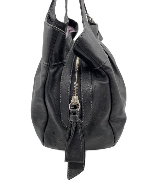 COACH（コーチ）COACH (コーチ) レザーハンドバッグ ブラックの古着・服飾アイテム