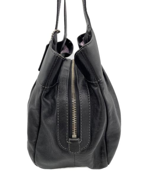 COACH（コーチ）COACH (コーチ) レザーハンドバッグ ブラックの古着・服飾アイテム