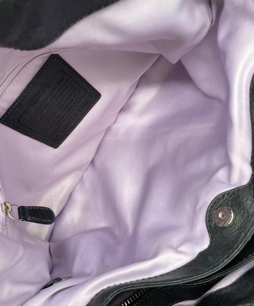 COACH（コーチ）COACH (コーチ) レザーハンドバッグ ブラックの古着・服飾アイテム