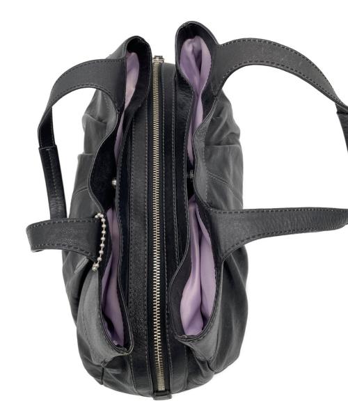 COACH（コーチ）COACH (コーチ) レザーハンドバッグ ブラックの古着・服飾アイテム