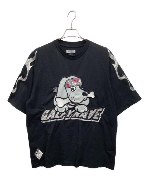 GALFY（ガルフィー）GALFY (ガルフィー) 半袖カットソー ブラック サイズ:Ｌの古着・服飾アイテム